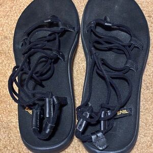 Teva Voya Infinity stretchy Sandal 9 Women's Black